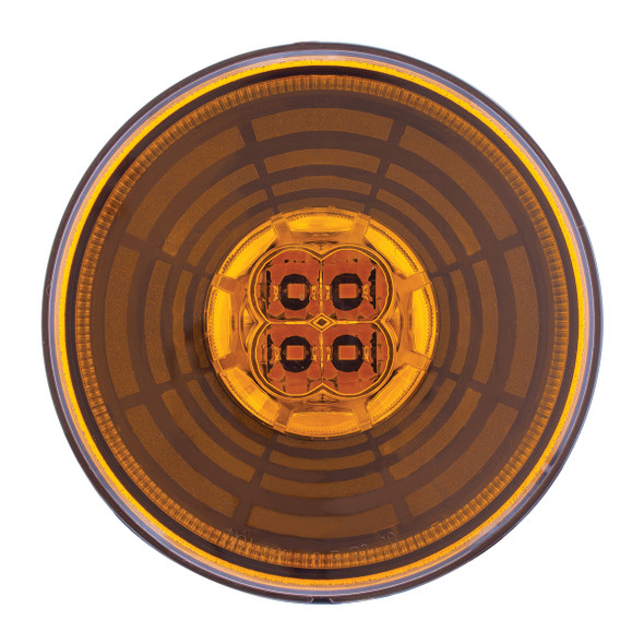 13 LED 4" Round Abyss Light (Turn Signal) - Amber LED/Amber Lens