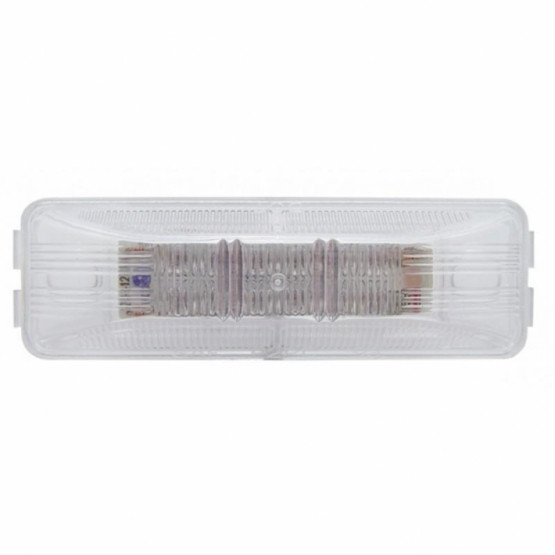 12 LED Rectangular Light (Clearance/Marker) - Amber LED/Clear Lens