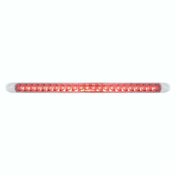 23 SMD LED 17-1/4" Reflector Light Bar Only (Stop, Turn & Tail) - Red LED/Clear Lens