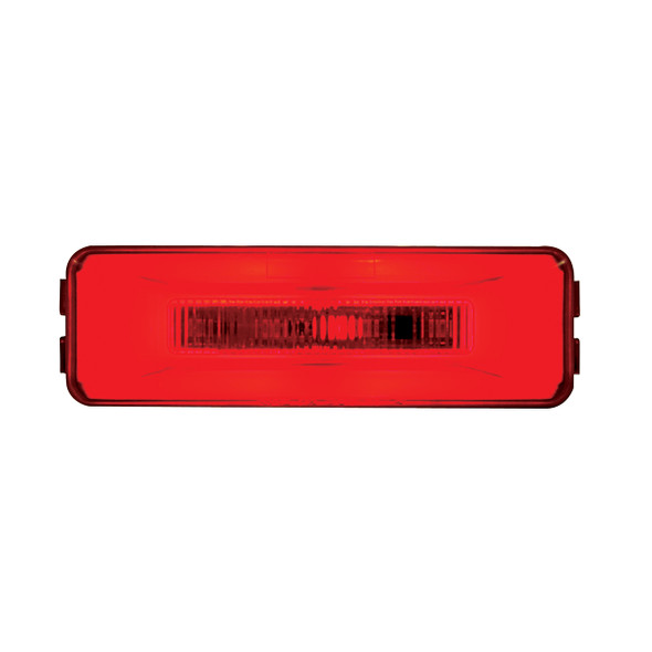 10 LED Rectangular GloLight (Clearance/Marker) - Red LED/Red Lens (Bulk)