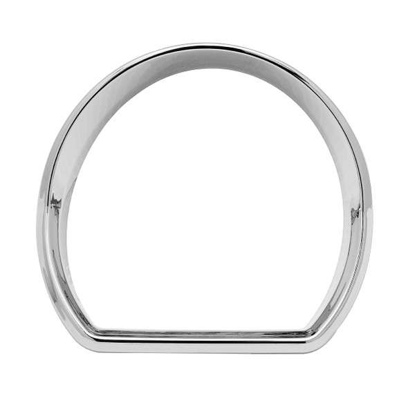 41756-UP CHROME PLASTIC SPEED/TACHOMETER GAUGE BEZEL FOR PETERBILT 579 (2013-2021) & 587 (2010-2016)