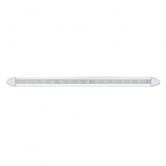 14 LED 6" Slim Light Bar - Blue LED/Clear Lens