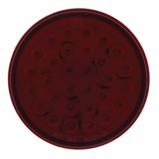 30 LED 4" Round Light (Stop, Turn & Tail) - Red LED/Red Lens