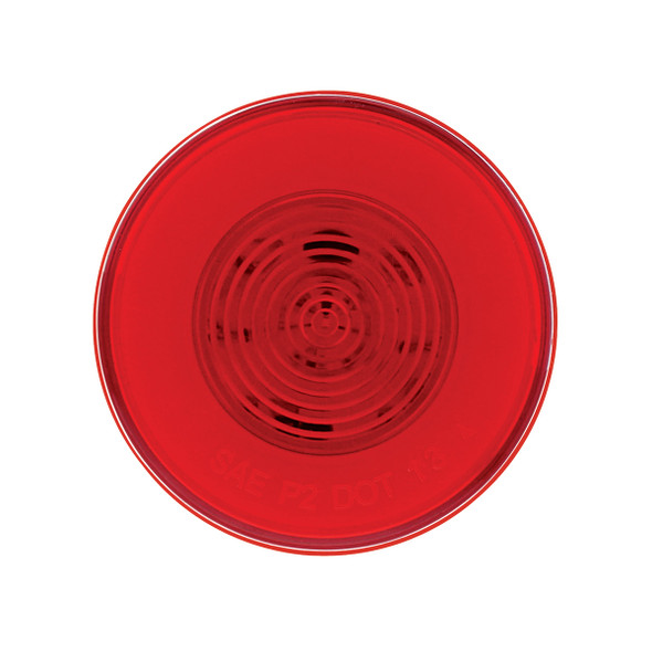 9 LED 2.5" Round GloLight (Clearance/Marker) - Red LED/Red Lens (Bulk)