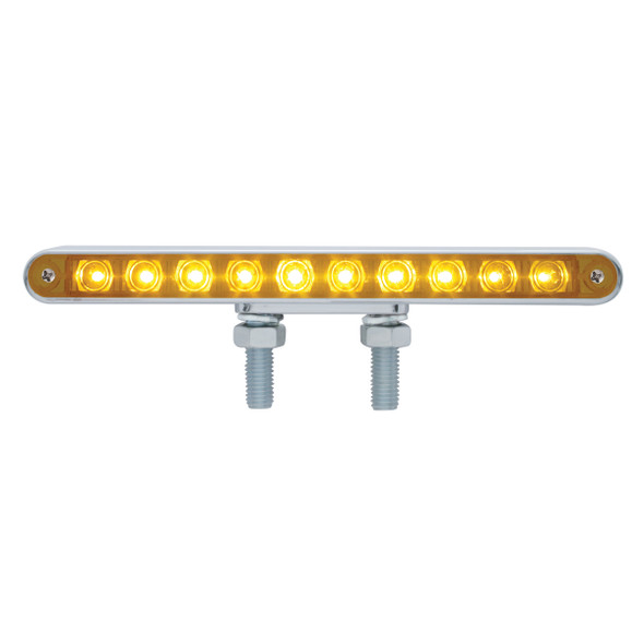 20 LED 9" Double Face Light Bar - Amber LED/Amber Lens