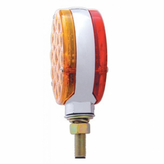 42 LED Double Face Turn Signal Light - Amber & Red LED/Amber & Red Lens