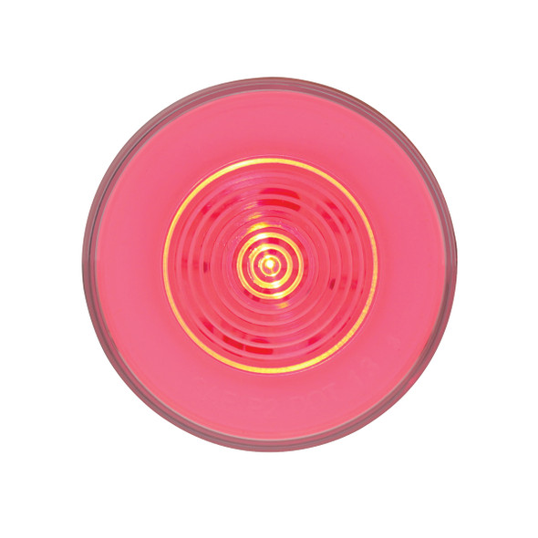 9 LED 2.5" Round GloLight (Clearance/Marker) - Red LED/Clear Lens