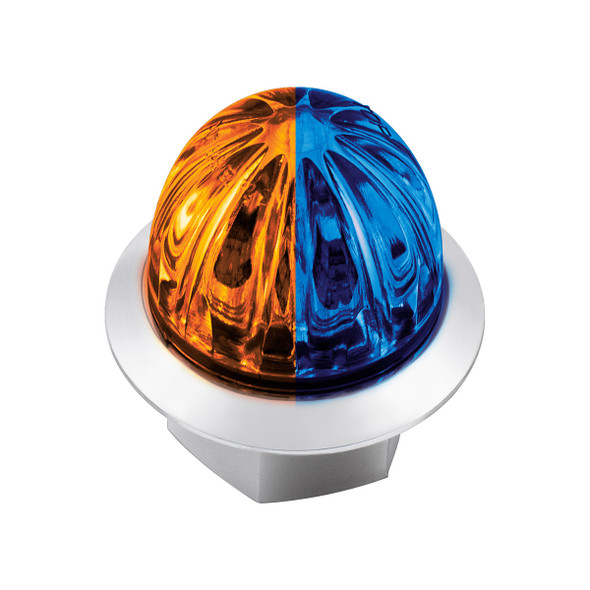 Double Fury 4 LED Dual Function 1-1/8" Watermelon Light-Amber & Blue LED