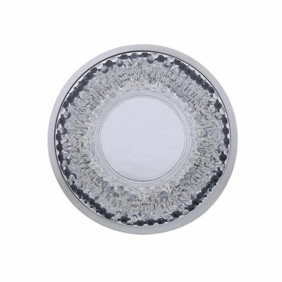 9 LED 2" Round Mirage Light (Clearance/Marker) - Red LED/Clear Lens