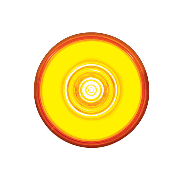 6 LED 2" Round GloLight (Clearance/Marker) - Amber LED/Amber Lens