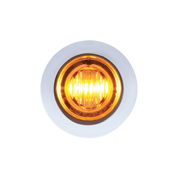 3 LED 3/4" Mini Double Fury Light (Clearance/Marker) - Amber LED/White LED