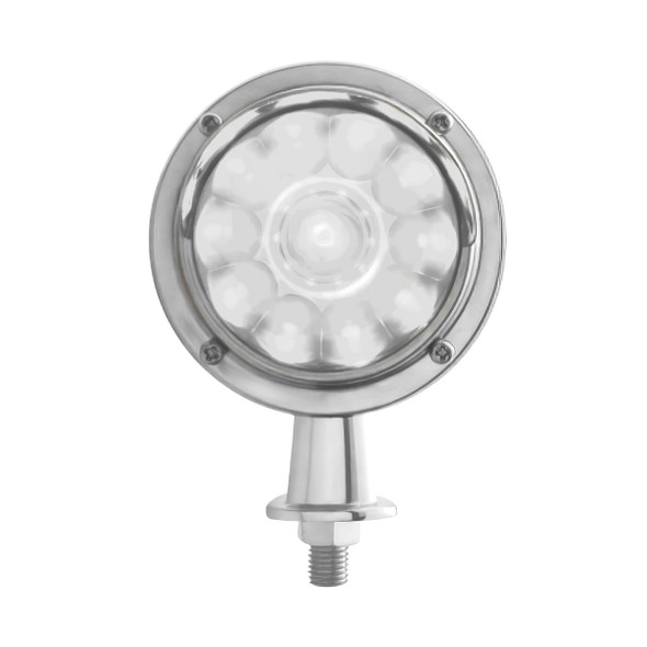 11 LED 1-1/8" Arm Watermelon Honda Light Kit With Visor - Amber LED/Clear Lens