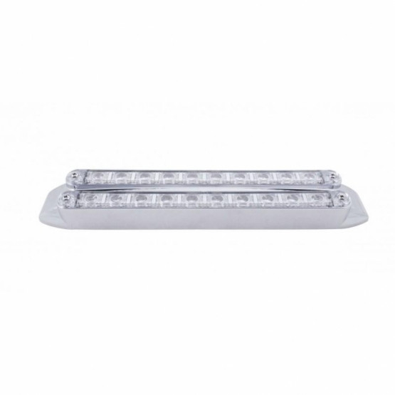 Dual 10 LED 9" Light Bars (Stop, Turn & Tail) - Red LED/Clear Lens