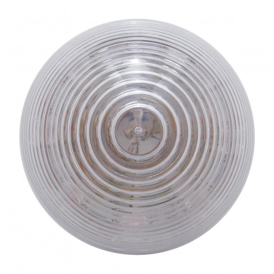 9 LED 2" Round Beehive Light (Clearance/Marker) - Amber LED/Clear Lens