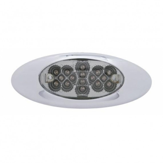 16 LED Phantom I Reflector Light (Clearance/Marker) - Amber LED/Clear Lens