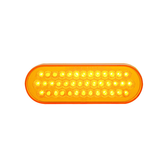 40 LED Oval Turn Signal Light - Amber LED/Amber Lens (Bulk)