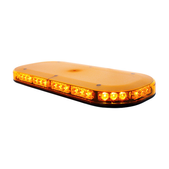 42 High Power LED Micro Warning Light Bar With Amber Lens - Permanent Mount