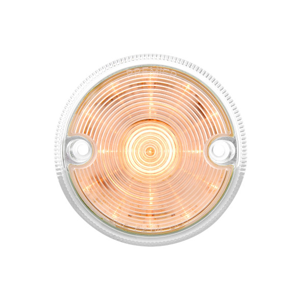 15 LED 3" Series 2 Light Only For Double Face Light Housing- Amber LED/Clear Lens