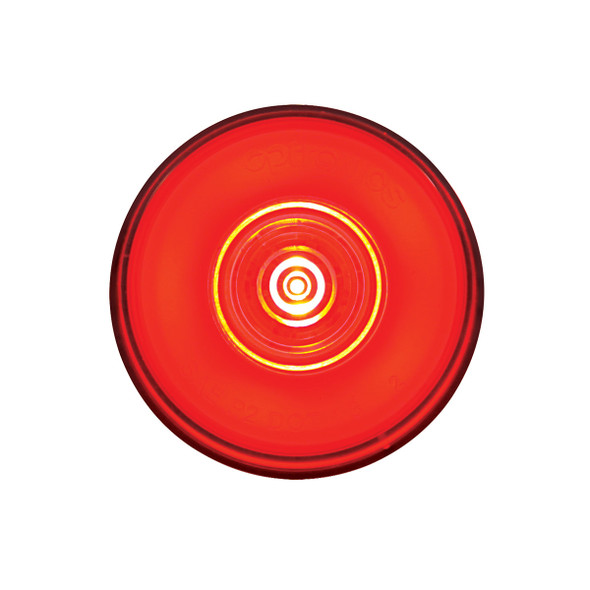 6 LED 2" Round GloLight (Clearance/Marker) - Red LED/Red Lens