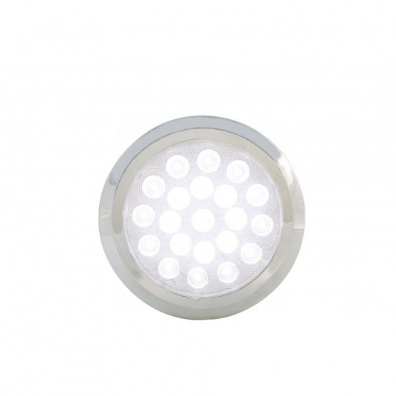 21 High Power LED 6-1/4" Dome Light With Bezel (Bulk)