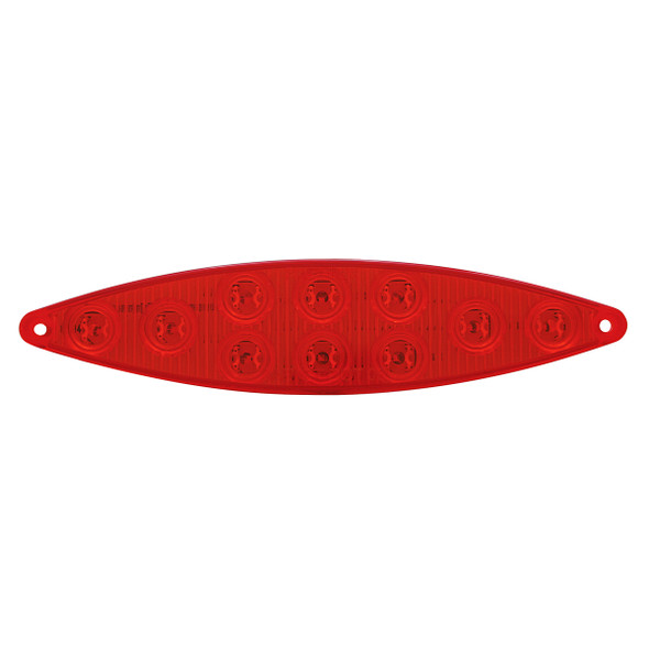 10 LED "Cat's Eye" Light (Stop, Turn & Tail) - Red LED/Red Lens