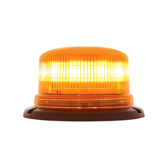8 High Power LED Low Profile Beacon Light - Permanent Mount