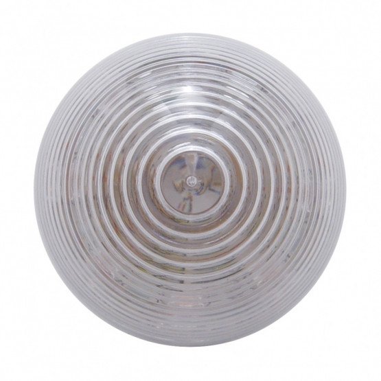 9 LED 2" Round Beehive Light (Clearance/Marker) - Red LED/Clear Lens (Bulk)