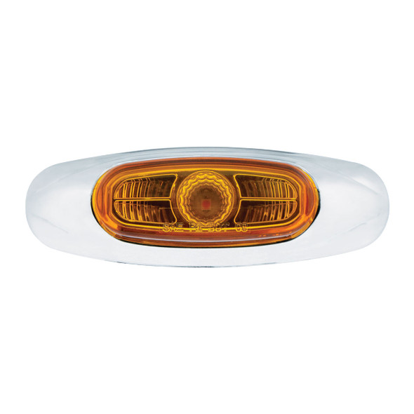 4-3/16" Wide 3 LED ViperEye Light (Clearance/Marker) - Amber LED/Amber Lens