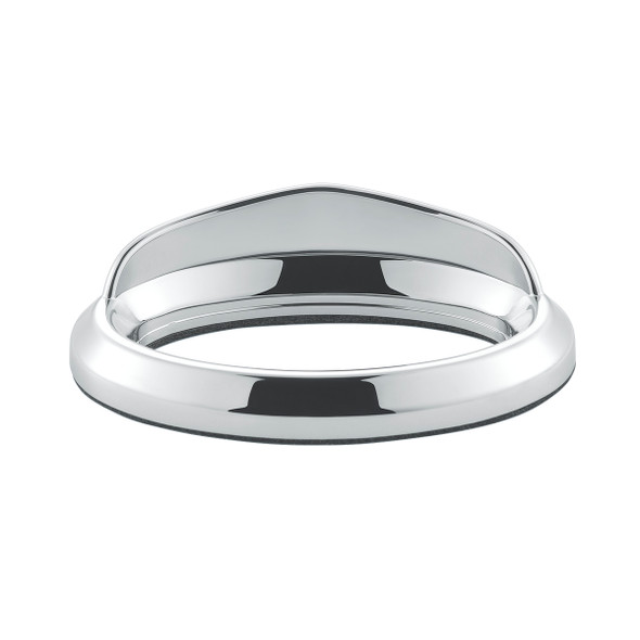 20593-UP CHROME BEZEL FOR 1-3/4" X 3/4" PETERBILT GLOVE BOX EMBLEM