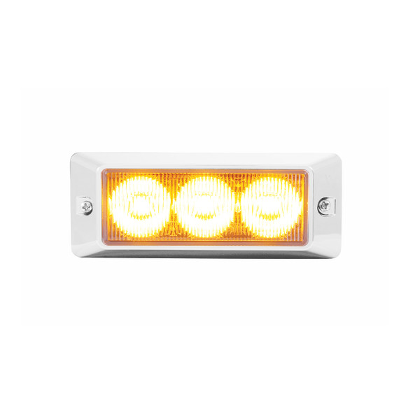 3 High Power LED Warning Light - Amber LED
