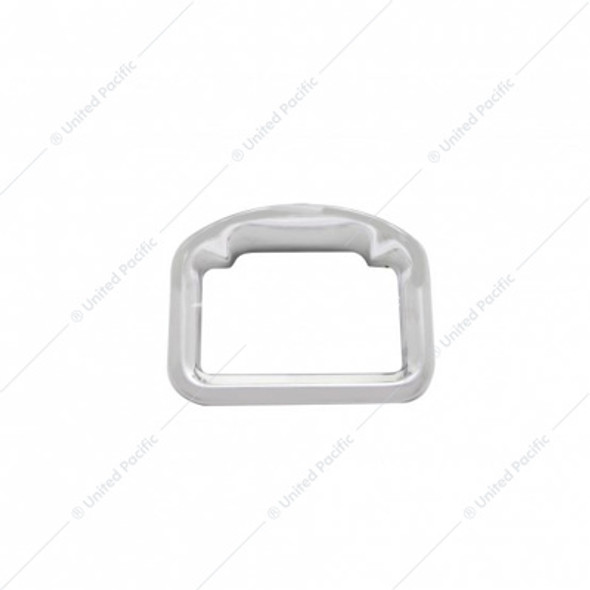 20594-UP CHROME BEZEL FOR PETERBILT AMERICAN CLASS GLOVE BOX EMBLEM