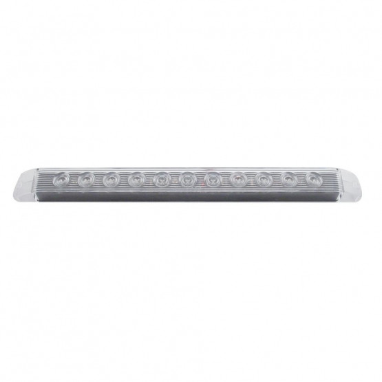 11 LED 17" Light Bar Only (Stop, Turn & Tail) - Red LED/Clear Lens (Bulk)