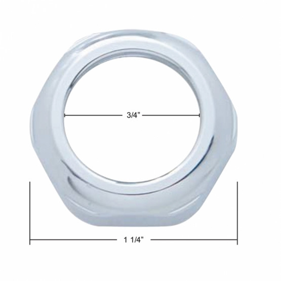 21003P-UP PETERBILT KEY SWITCH FACE NUT