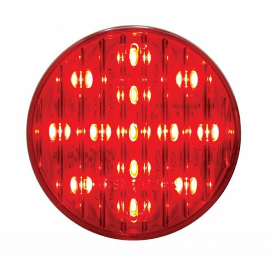 13 LED 2.5" Round Light (Clearance/Marker) - Red LED/Red Lens