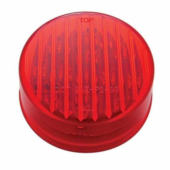 13 LED 2.5" Round Light (Clearance/Marker) - Red LED/Red Lens