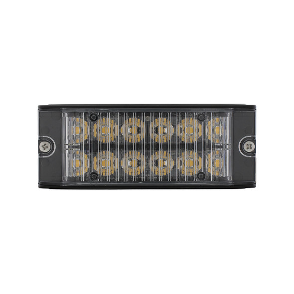 12 High Power LED Low Profile Warning Lighthead - Amber LED