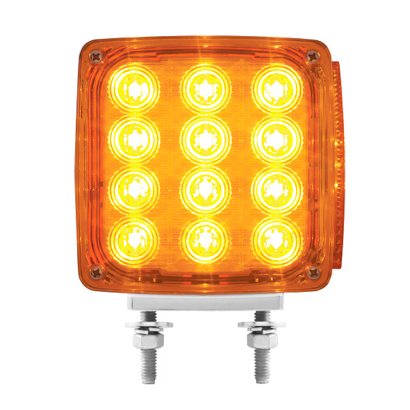 27 LED Double Face Turn Signal Light (Driver) - Amber & Red LED/Amber & Red Lens
