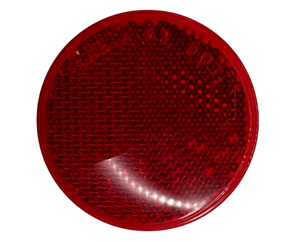 30726-UP 2 3/16" Round Quick Mount Reflector - Red