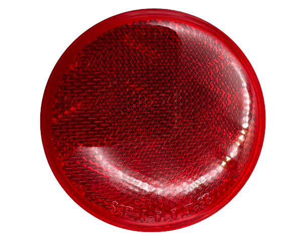 30714-UP 3" Round Quick Mount Reflector - Red