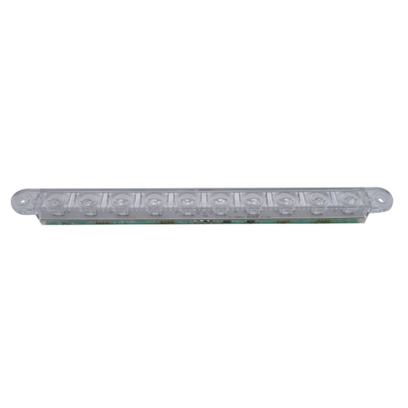 10 LED 9" Light Bar (Stop, Turn & Tail) - Red LED/Clear Lens