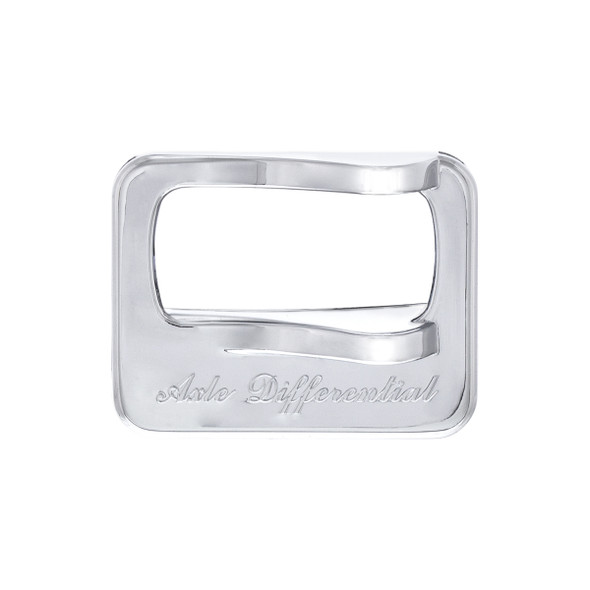 40970-UP CHROME PLASTIC ROCKER SWITCH COVER FOR PETERBILT - AXLE DIFFERENTIAL