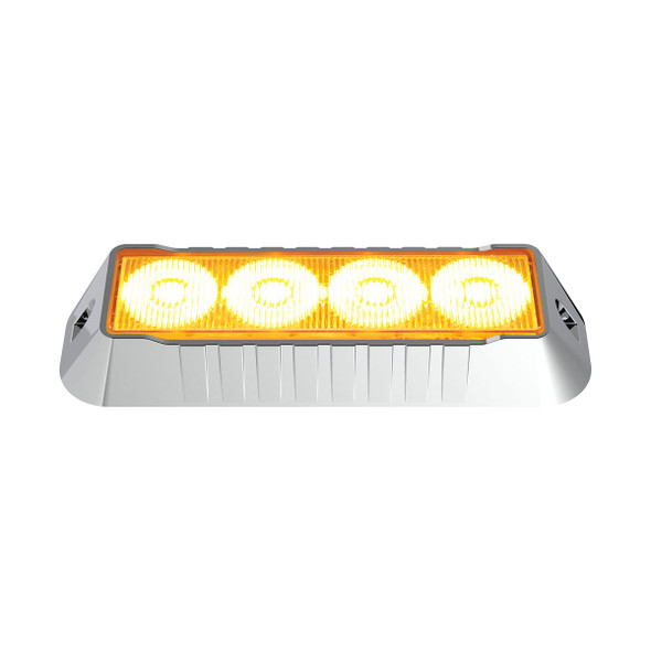 4 LED Warning Light - Amber LED