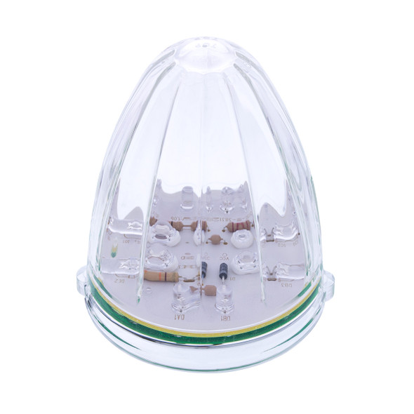 19 LED Watermelon Grakon 1000 Cab Light - Amber LED/Clear Lens