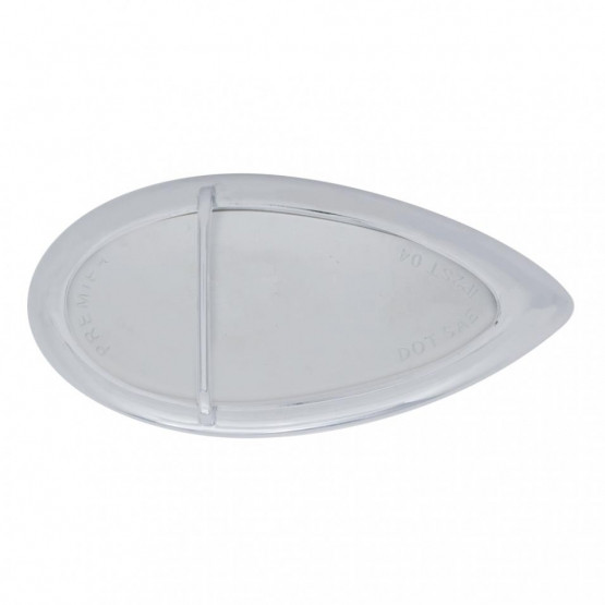 39 LED Flush Mount "Teardrop" Light (Stop, Turn & Tail) - Red LED/Chrome Lens