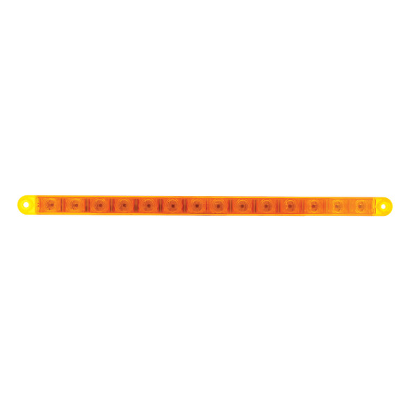 14 LED 12" Turn Signal Light Bar - Amber LED/Amber Lens (Bulk)