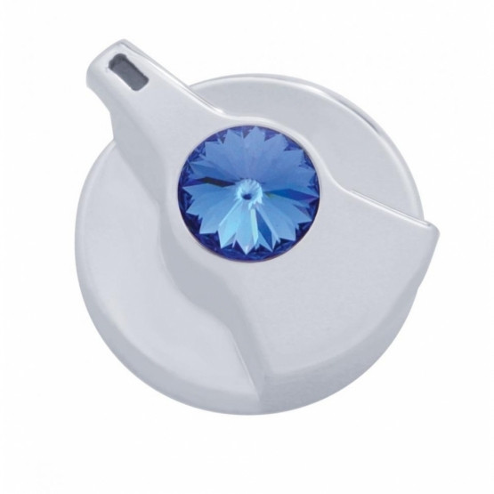 41258-UP TIMER KNOB WITH BLUE CRYSTAL FOR PETERBILT