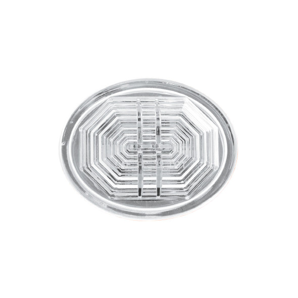 3 LED Oval Auxiliary Light-White LED/Clear Lens