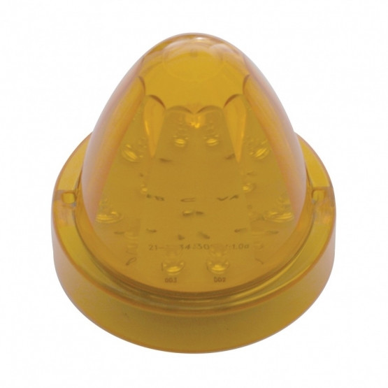 13 LED Watermelon Truck-Lite Style Cab Light - Amber LED/Amber Lens