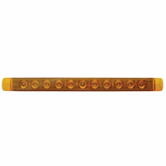 11 LED 17" Turn Signal Light Bar - Amber LED/Amber Lens (Bulk)