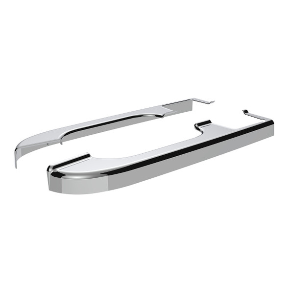 Chrome Plastic Door Armrest Covers For Freightliner Columbia (2001-2012) (Pair)